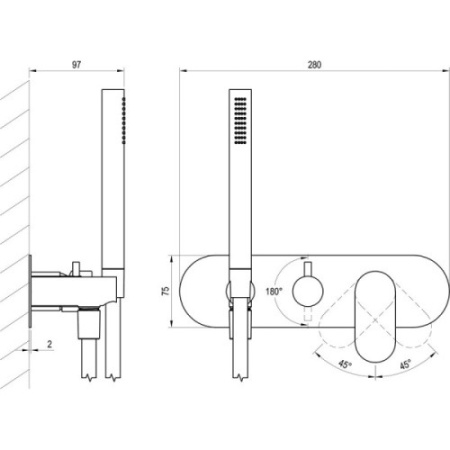 Смеситель для душа Ravak Eleganta X070263 белый